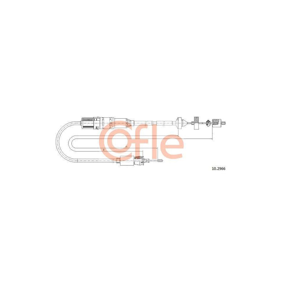 Cofle 10.2966 Clutch Cable for Renault Laguna