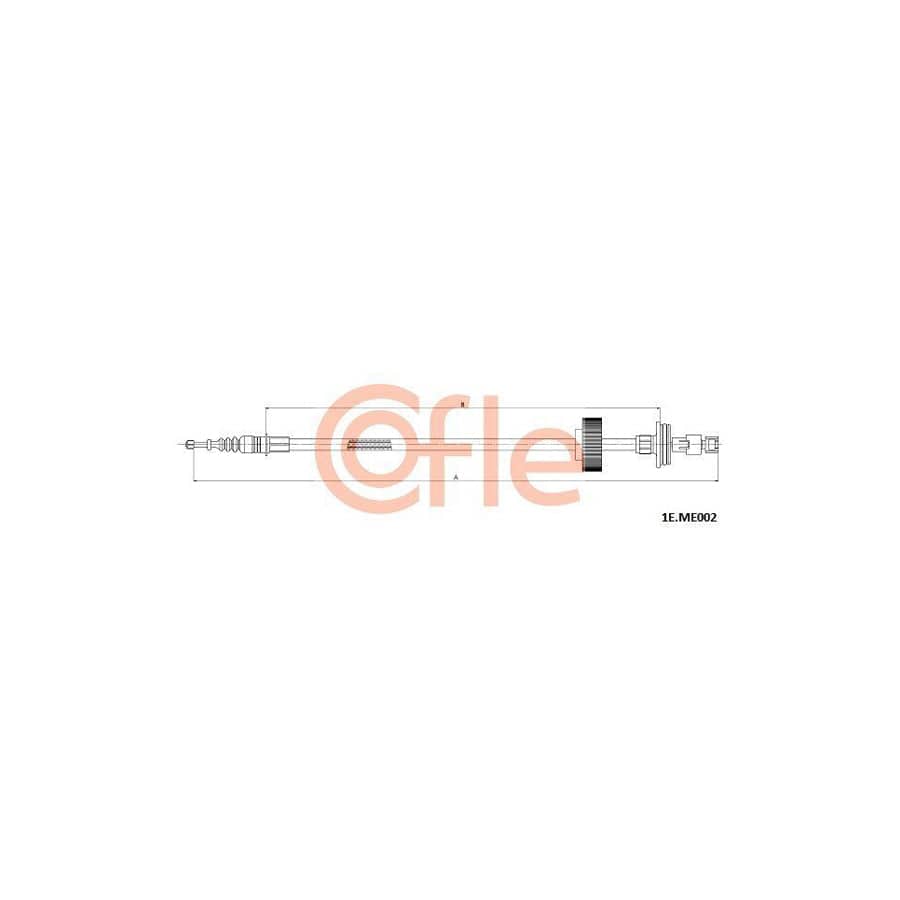 Cofle 1E.Me002 Hand Brake Cable Suitable for Mercedes-Benz S-Class