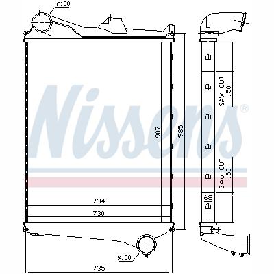 NISSENS NIS97006 Charge Air Cooler