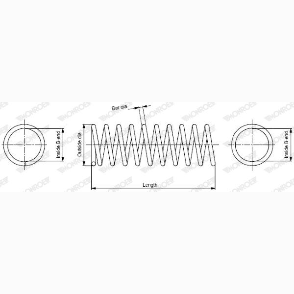 MONROE MONSP0096 Coil Spring