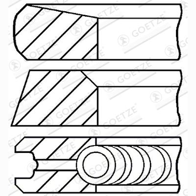 GOETZE 08-446300-00 Piston Ring Kit