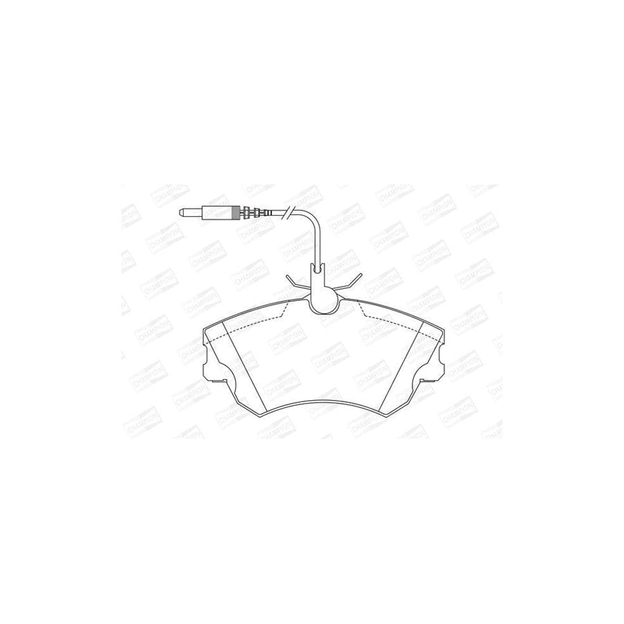 Champion 571922Ch Brake Pad Set for Renault Espace III (Je)