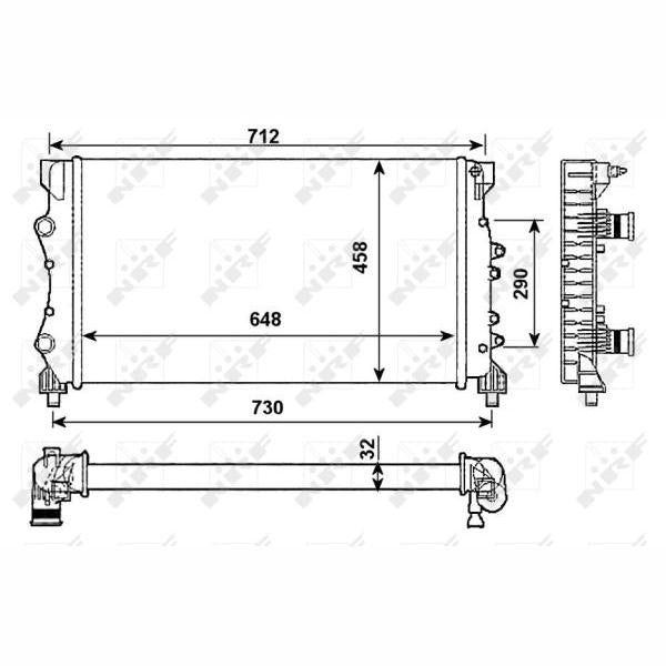 NRF NRF53990 Engine Radiator