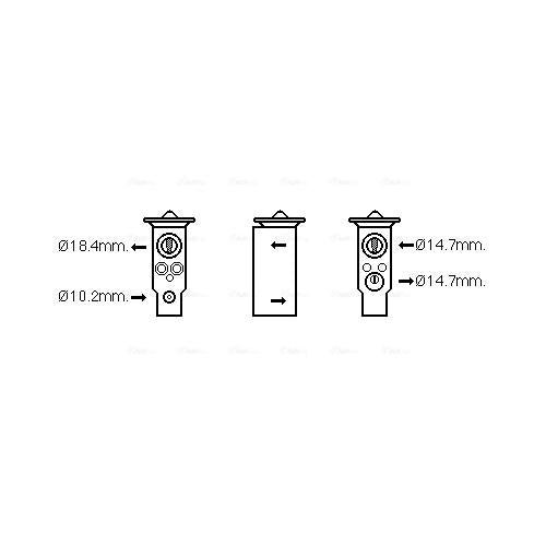 AVA COOLING SU1092AVA Air Conditioning Expansion Valve