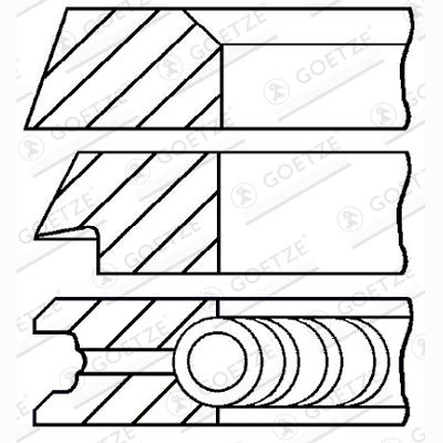 GOETZE 08-319800-10 Piston Ring Kit