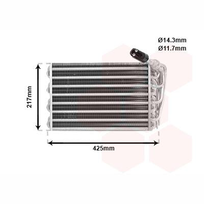 VAN WEZEL WEZ4000V010 Air Conditioning Evaporator