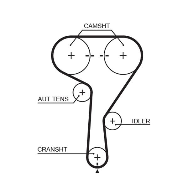 GATES GAT5603XS Timing Belt