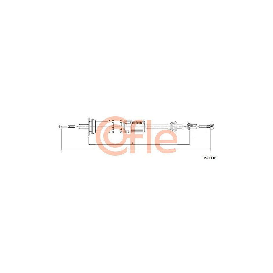Cofle 92.19.211E Clutch Cable