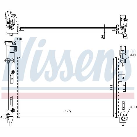 NISSENS NIS60996A Engine Radiator