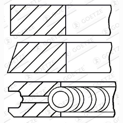 GOETZE 08-102807-00 Piston Ring Kit