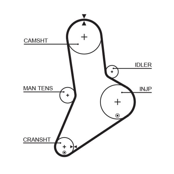 GATES GAT5038 Timing Belt