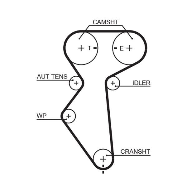 GATES GAT5419XS Timing Belt