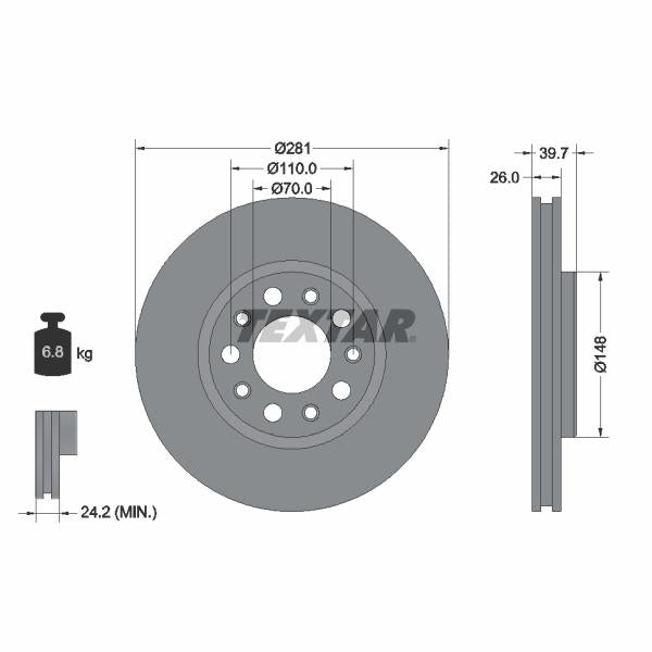 AUTOFREN SEINSA D7-109C Brake Caliper Guide Sleeve Kit