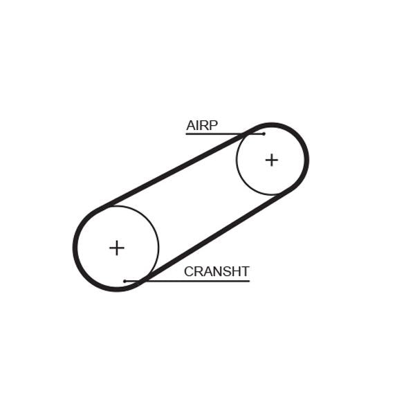 GATES GAT5095 Timing Belt