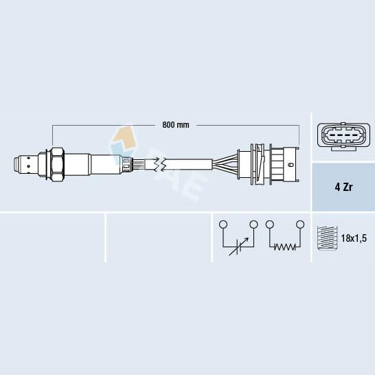 FAE AE77157 Lambda Sensor