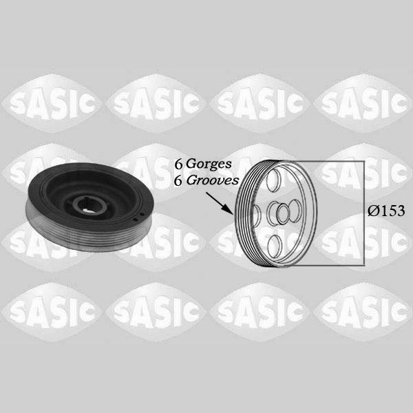 SASIC SAS2150002 Crankshaft Belt Pulley