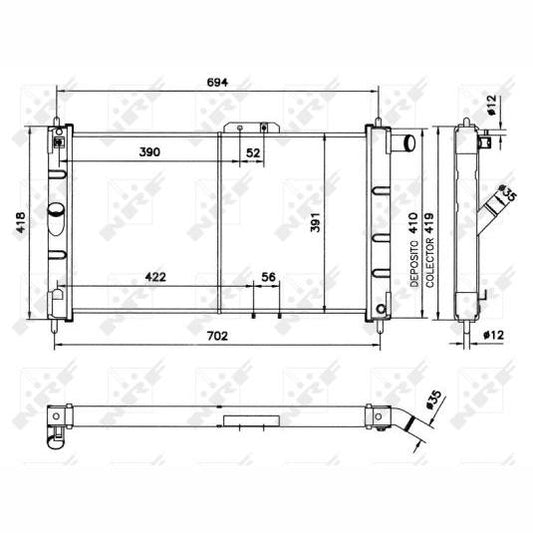 NRF NRF52055 Engine Radiator
