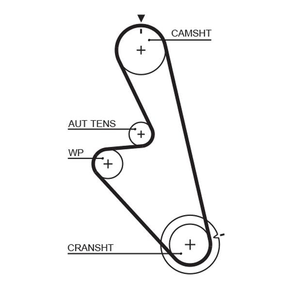 GATES GAT5449 Timing Belt
