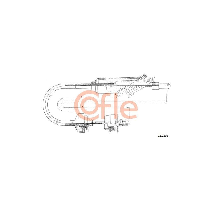 Cofle 11.2251 Clutch Cable