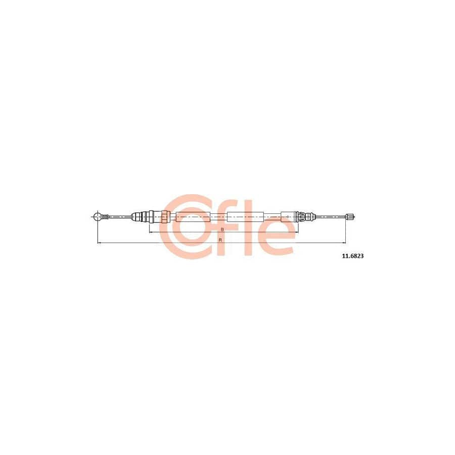Cofle 92.11.6823 Hand Brake Cable for Opel Vivaro
