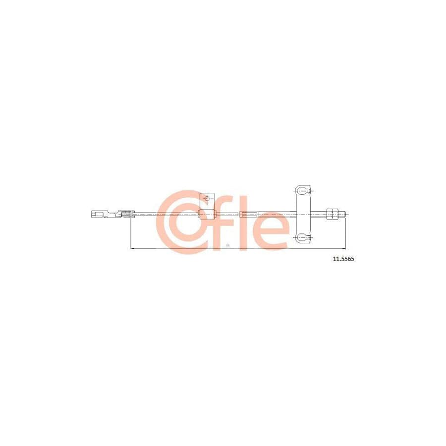Cofle 92.11.5565 Hand Brake Cable for Ford Transit