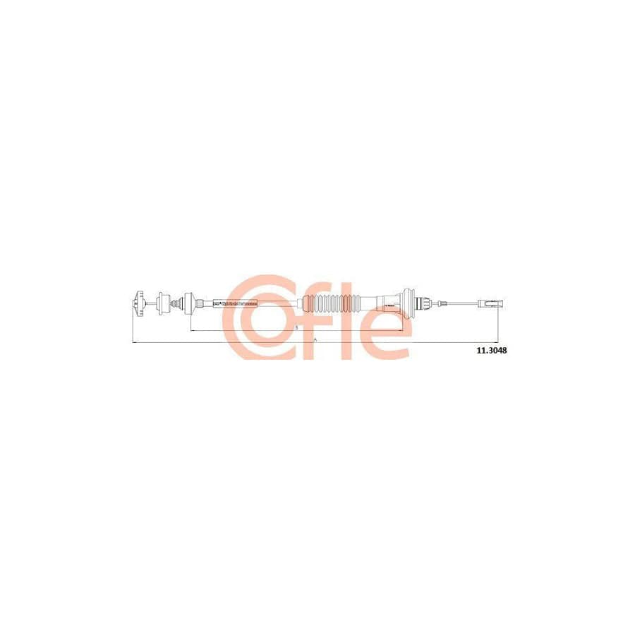 Cofle 92.11.3048 Clutch Cable for Peugeot 206