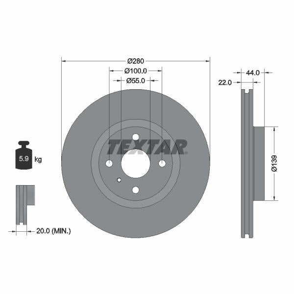 OE TOYOTA 47782-0K050 Brake Disc Splash Guard