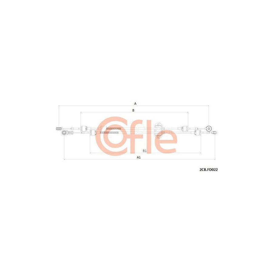 Cofle 2Cb.Fd022 Cable, Manual Transmission for Ford С-Max