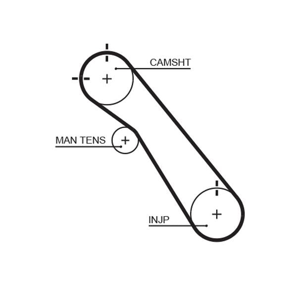 GATES GAT5548XS Timing Belt