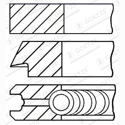 GOETZE 08-526700-00 Piston Ring Kit