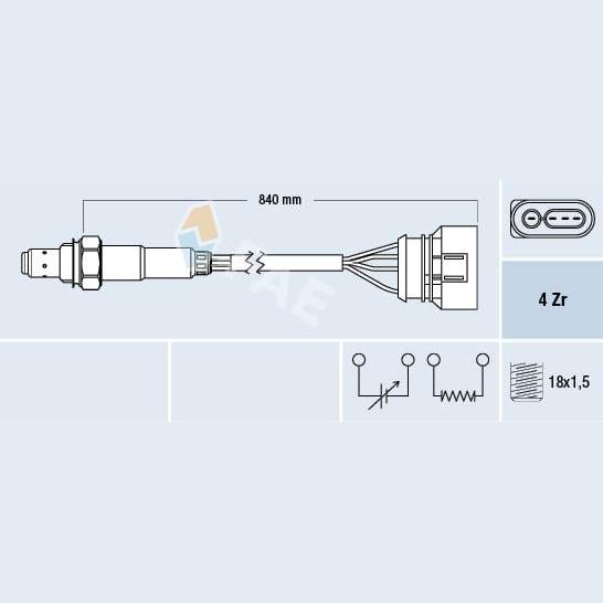 FAE AE77133 Lambda Sensor
