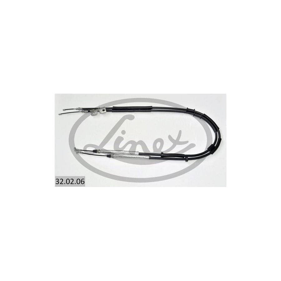 Linex 32.02.06 Cable, Service Brake for Opel Corsa D Hatchback (S07)