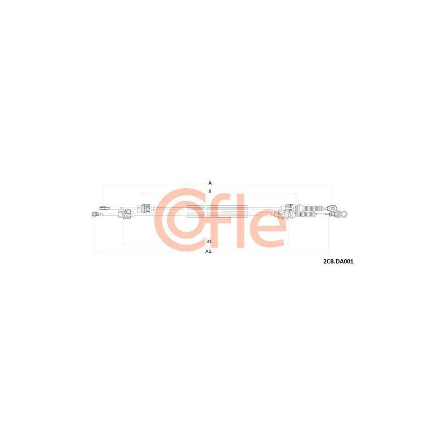 Cofle 2Cb.Da001 Cable, Manual Transmission for Dacia Duster Off-Road
