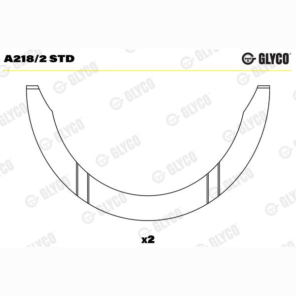 GLYCO A2182STD Crankshaft Thrust Washer