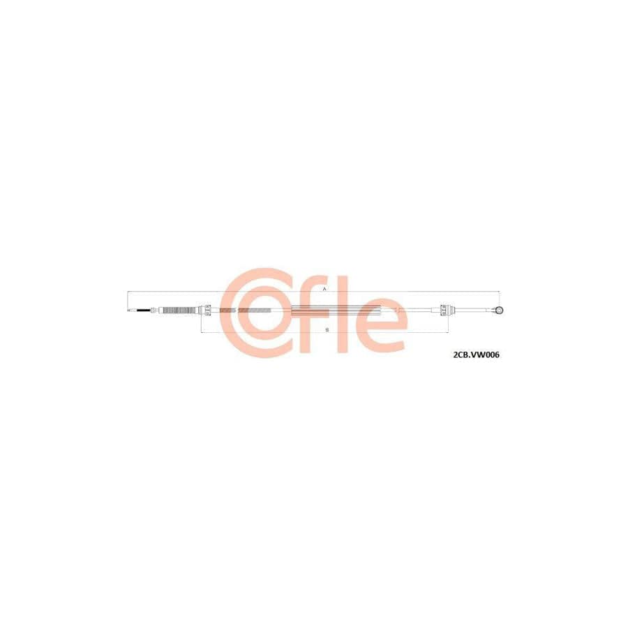 Cofle 92.2Cb.Vk006 Cable, Manual Transmission