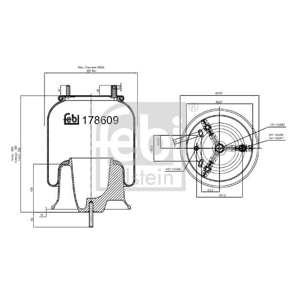 FEBI FE178609 Air Suspension Bellow