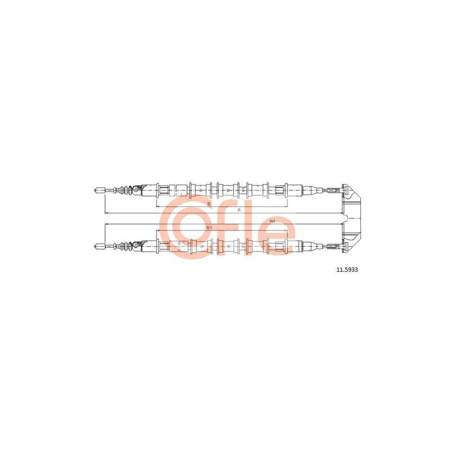 Cofle 11.5933 Hand Brake Cable