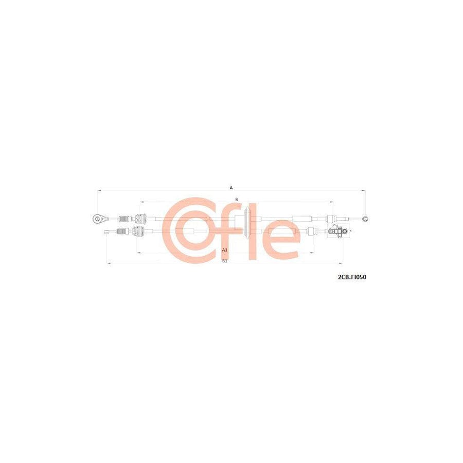 Cofle 2Cb.Fi050 Cable, Manual Transmission for Fiat Panda II Hatchback (169)