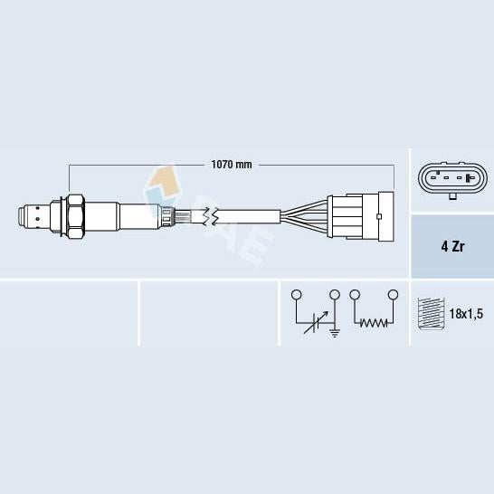 FAE AE77161 Lambda Sensor