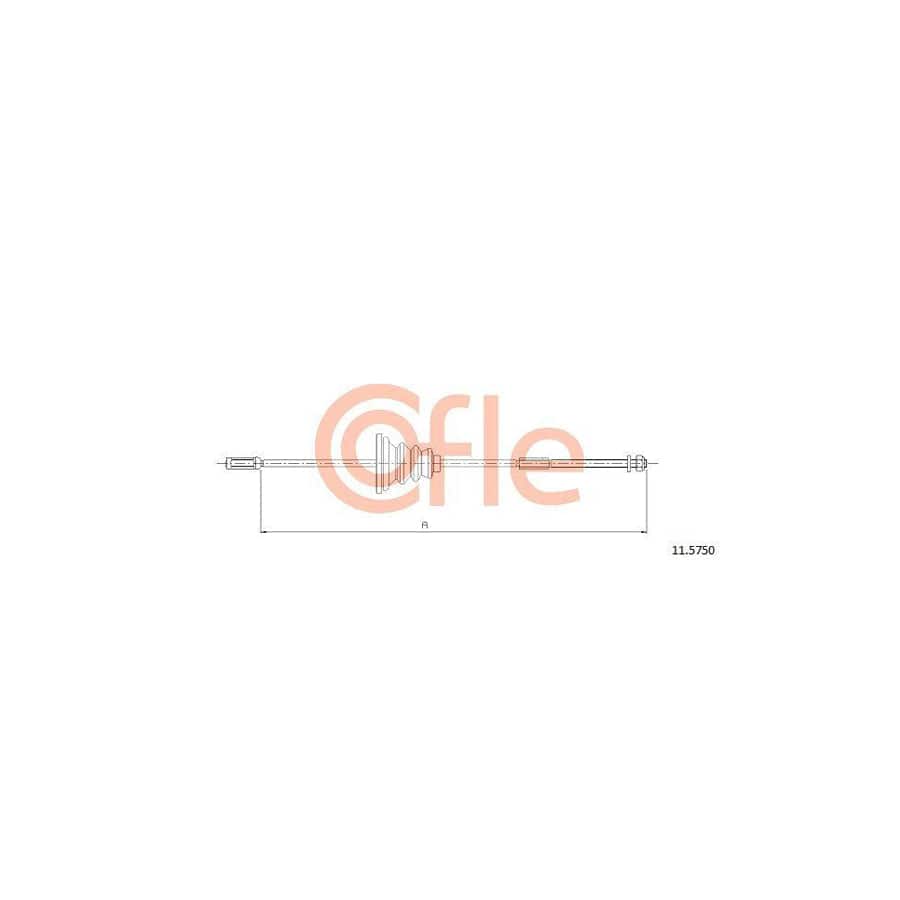 Cofle 92.11.5750 Hand Brake Cable for Opel Adam (M13)