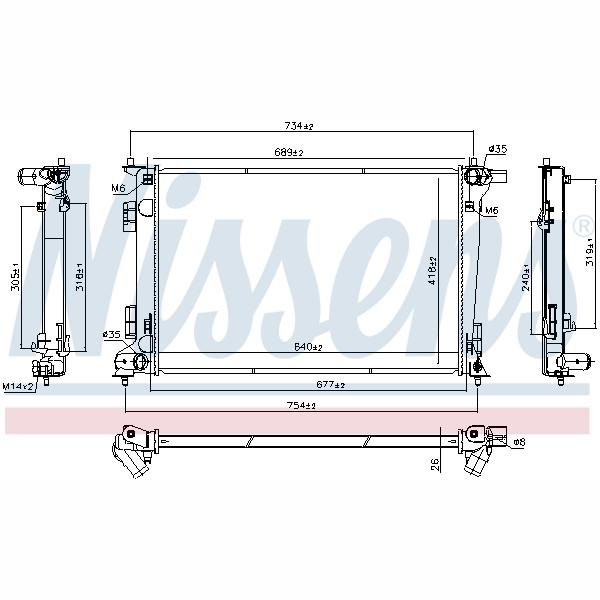 NISSENS NIS606675 Engine Radiator