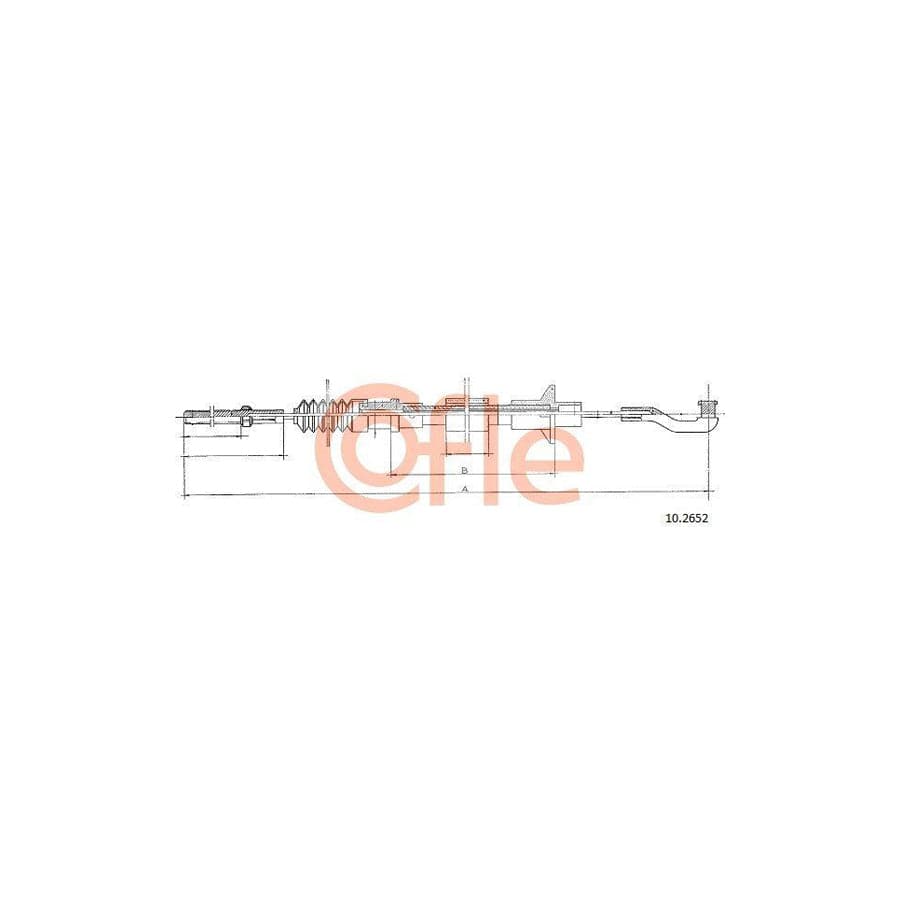 Cofle 10.2652 Clutch Cable