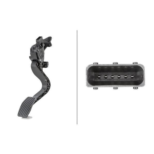 HELLA 175-751 Accelerator Pedal Position Sensor