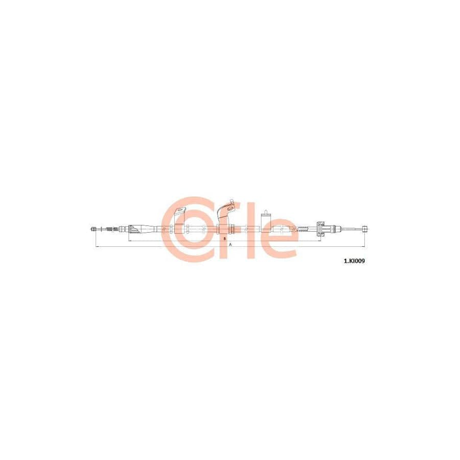 Cofle 1.Ki009 Hand Brake Cable for KIA Picanto II (Ta)