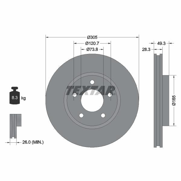 HANS PRIES HP503351 Brake Disc Splash Guard