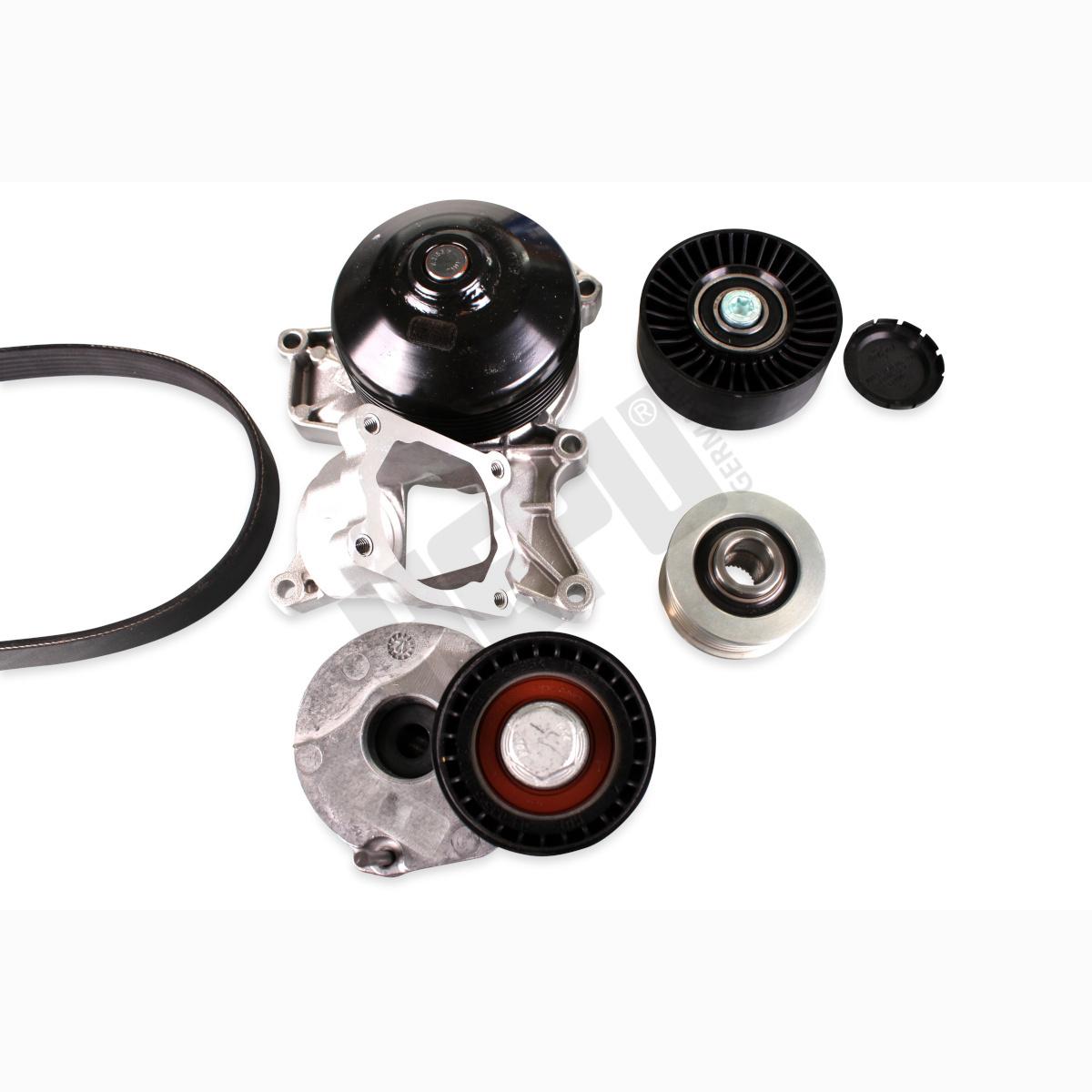HEPU PK04211 Water Pump + V-Ribbed Belt Kit