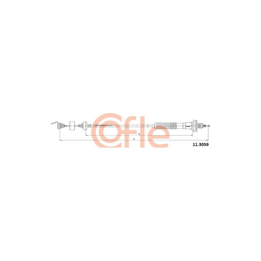 Cofle 11.3059 Clutch Cable for Peugeot 206