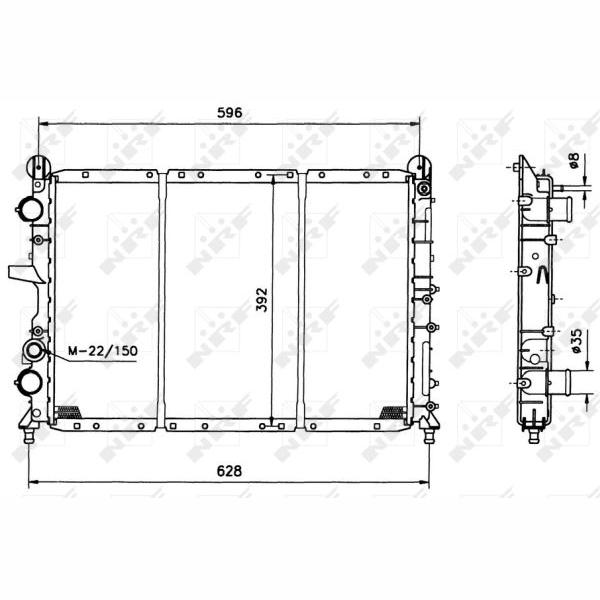 NRF NRF58123 Engine Radiator