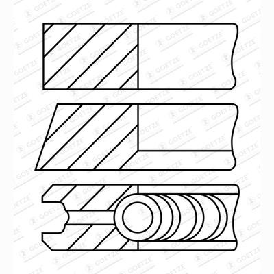 GOETZE 08-452305-00 Piston Ring Kit