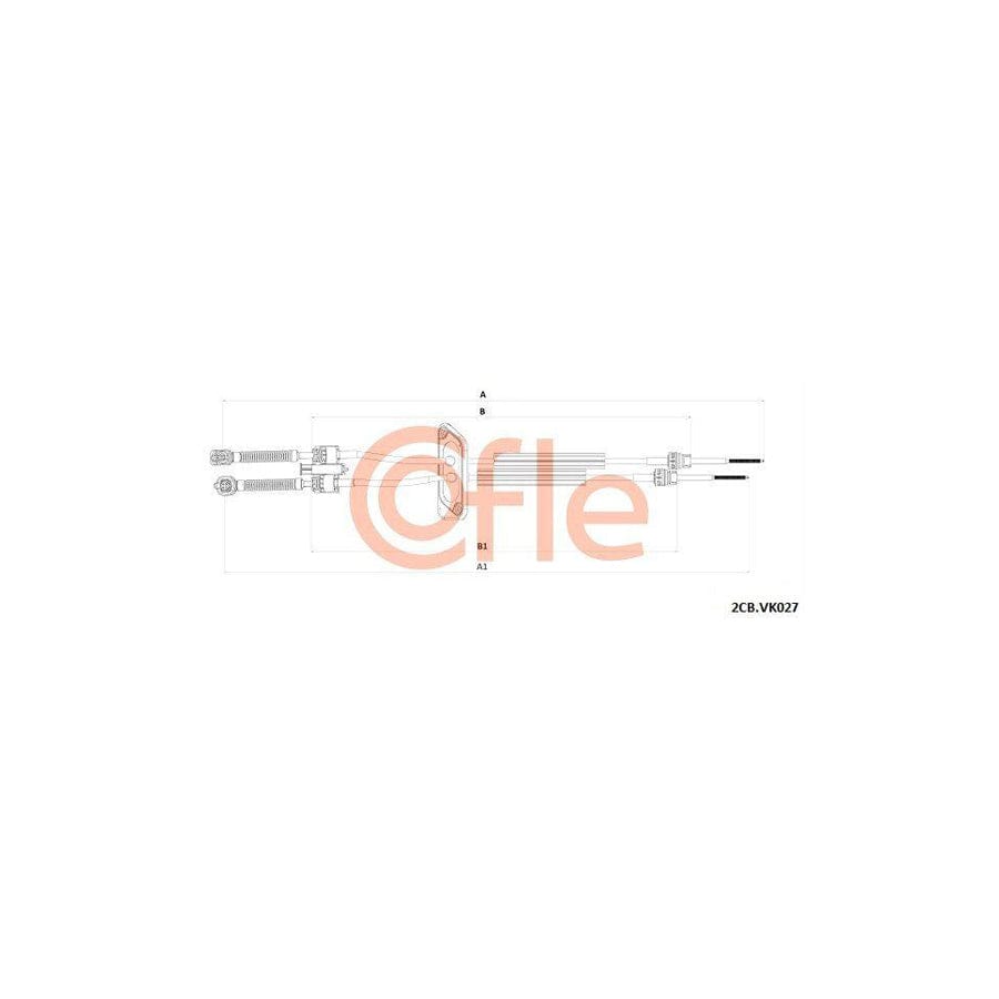 Cofle 92.2Cb.Vk027 Cable, Manual Transmission for VW Transporter